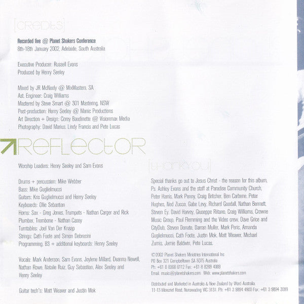 Planetshakers : Reflector (CD, Album)