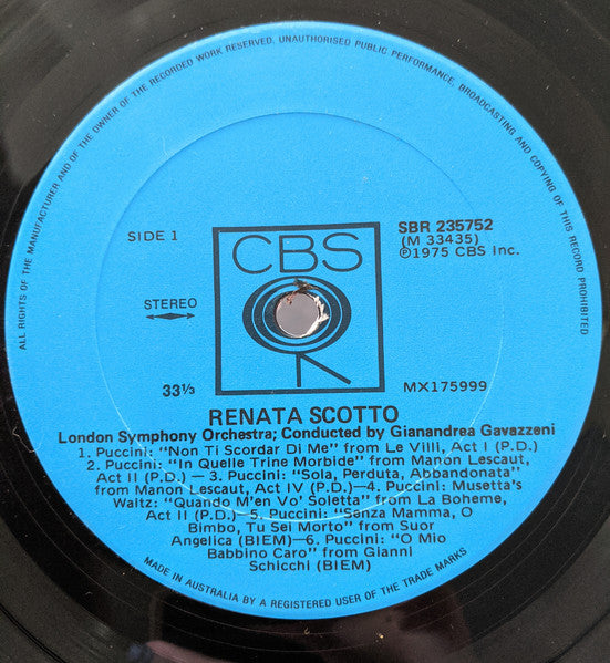 Renata Scotto : Renata Scotto (LP)