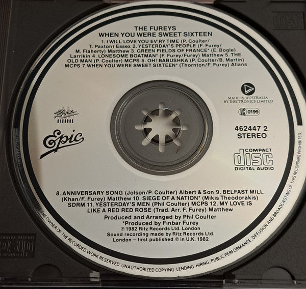 The Fureys : When You Were Sweet Sixteen (CD, Album, RE)