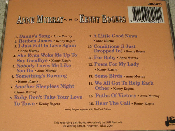 Anne Murray And Kenny Rogers : A Collection Of Special Songs (CD, Comp)
