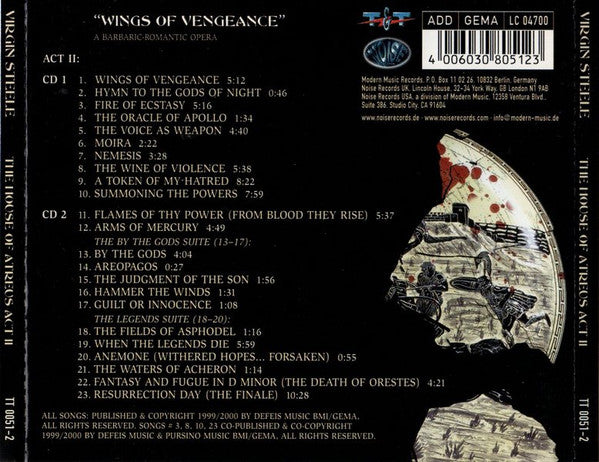 Virgin Steele : The House Of Atreus - Act II (2xCD, Album)