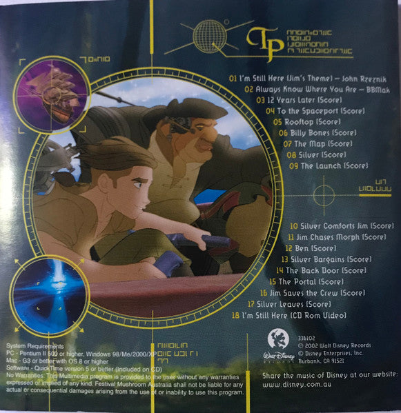 John Rzeznik / James Newton Howard : Walt Disney: Treasure Planet (An Original Walt Disney Records Soundtrack) (CD-ROM, Album)