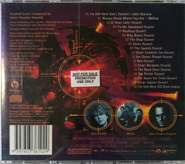John Rzeznik / James Newton Howard : Walt Disney: Treasure Planet (An Original Walt Disney Records Soundtrack) (CD-ROM, Album)