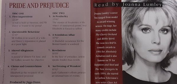 Jane Austen Read By Joanna Lumley : Pride And Prejudice (2xCD)