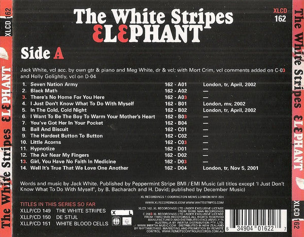The White Stripes : Elephant (CD, Album, RE, Reg)
