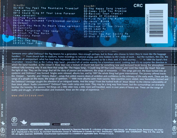 Delirious? : Deeper  - The D:Finitive Worship Experience (2xCD, Comp, Club)