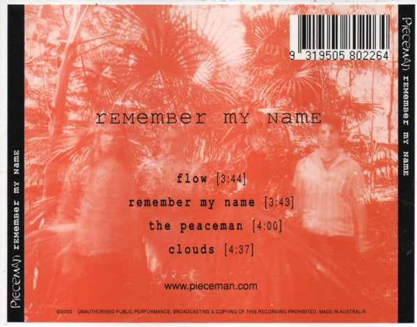 Pieceman : Remember My Name (CD, EP)