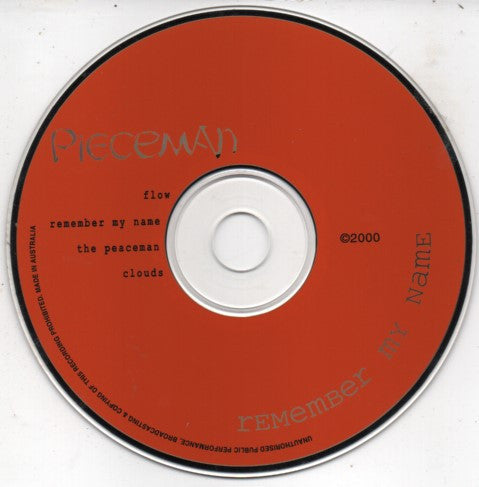 Pieceman : Remember My Name (CD, EP)
