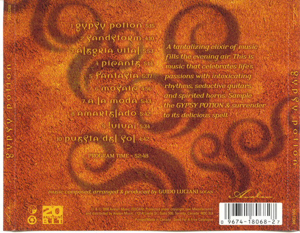 Guido Luciani : Gypsy Potion (CD)