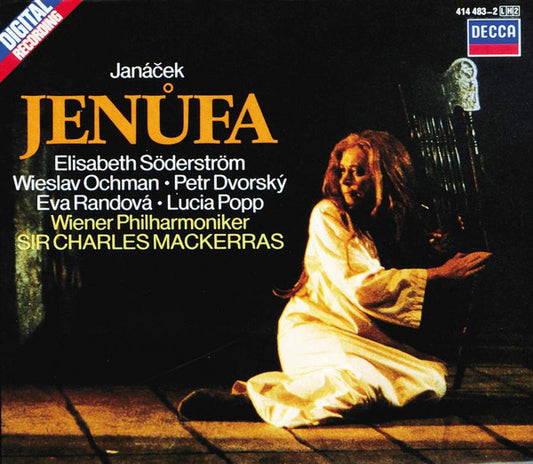 Leoš Janáček - Elisabeth Söderström •  Wiesław Ochman •  Peter Dvorský •  Eva Randová •  Lucia Popp •  Wiener Philharmoniker •  Sir Charles Mackerras : Jenůfa (2xCD, Album, RE + Box, Sli)