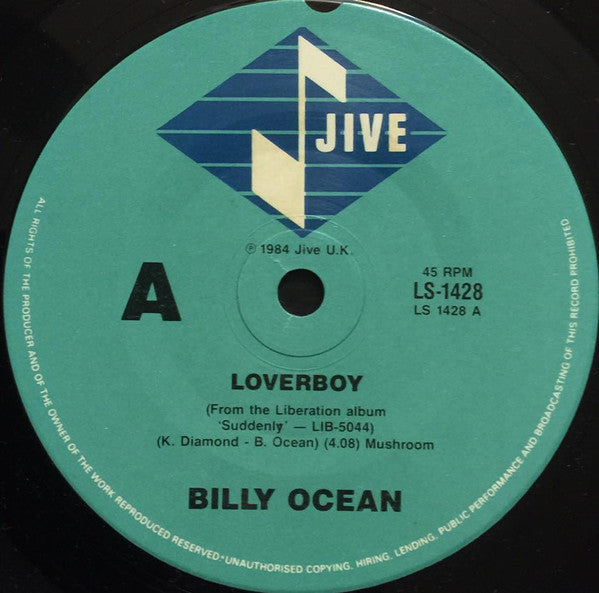 Billy Ocean : Loverboy (7", Single)