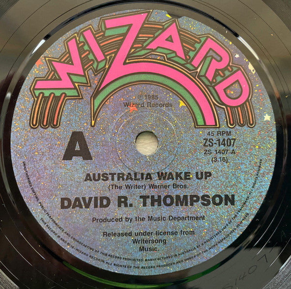 David R. Thompson : Australia Wake Up (7", Single)