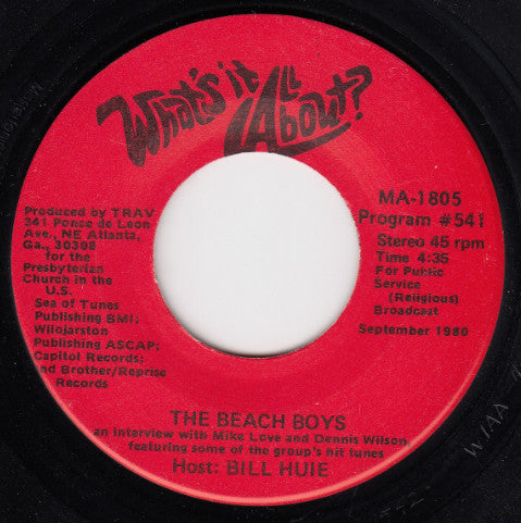 The Beach Boys / Bob Dylan : What's It All About? (7", Transcription)