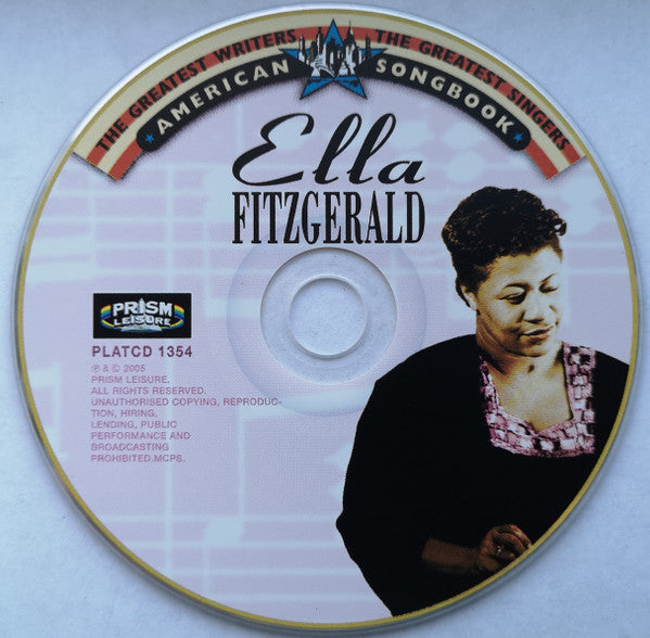 Ella Fitzgerald : American Songbook -The Great Writers, The Great Singers (CD, Comp)