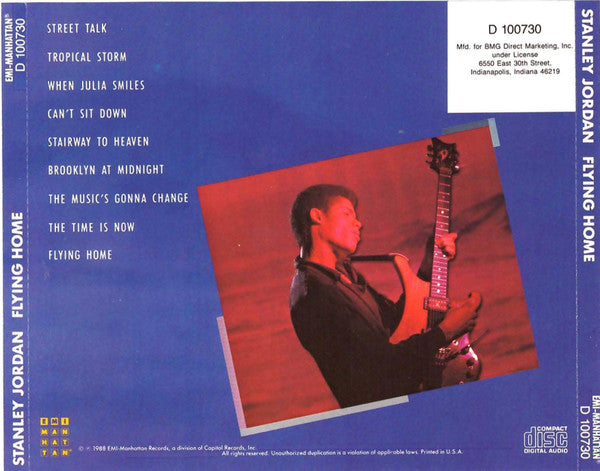 Stanley Jordan : Flying Home (CD, Album, Club)