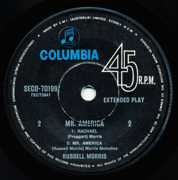Russell Morris : Mr. America (7", EP)