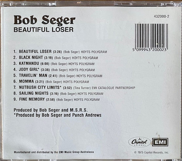 Bob Seger : Beautiful Loser (CD, Album)