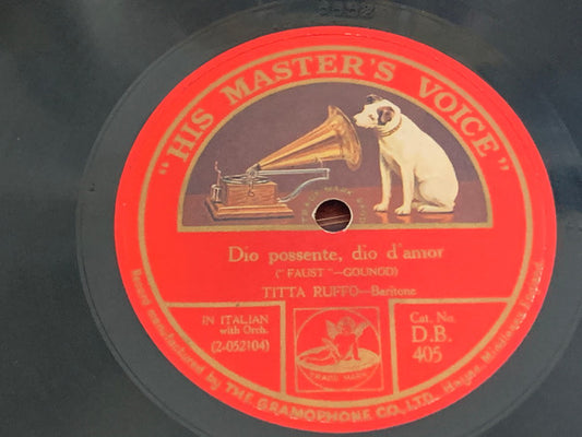 Titta Ruffo : Dio Possente Dio D'Amor / Largo Al Factotum Della Citta (Shellac, 12")