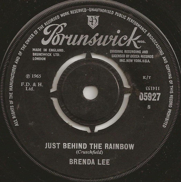 Brenda Lee : Thanks A Lot (7", Single)