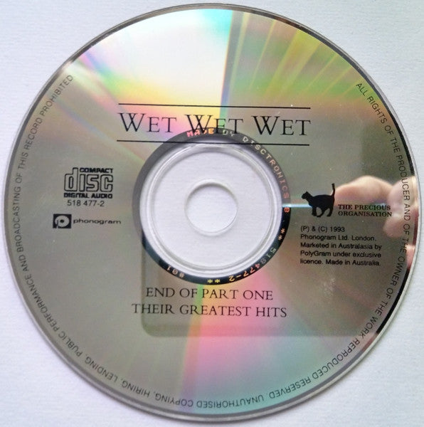 Wet Wet Wet : End Of Part One (Their Greatest Hits) (CD, Comp)