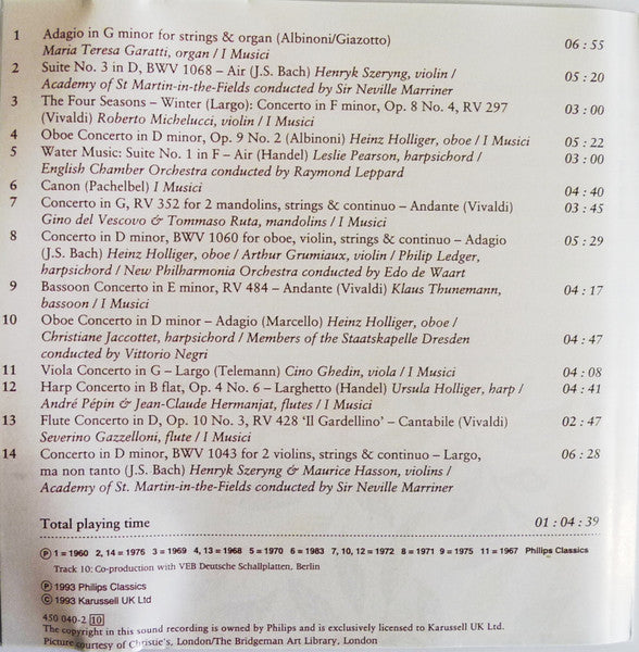 Various : Baroque Favourites (CD, Album, Comp)