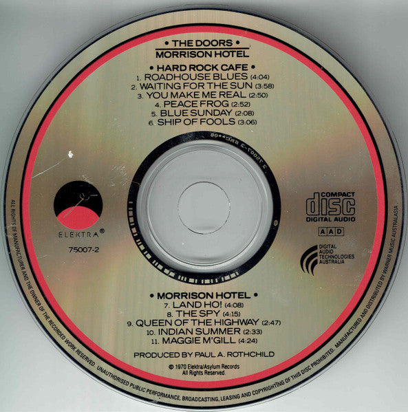 The Doors : Morrison Hotel (CD, Album, RE)