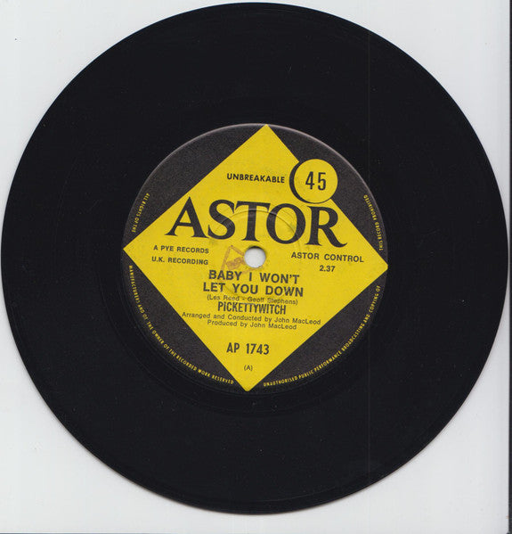 Pickettywitch : Baby I Won't Let You Down (7", Single)
