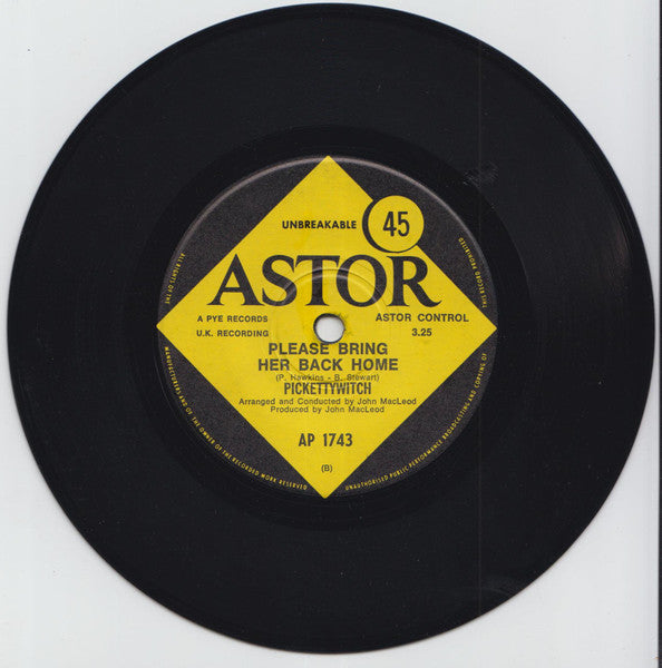 Pickettywitch : Baby I Won't Let You Down (7", Single)