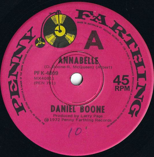 Daniel Boone : Annabelle (7", Single)