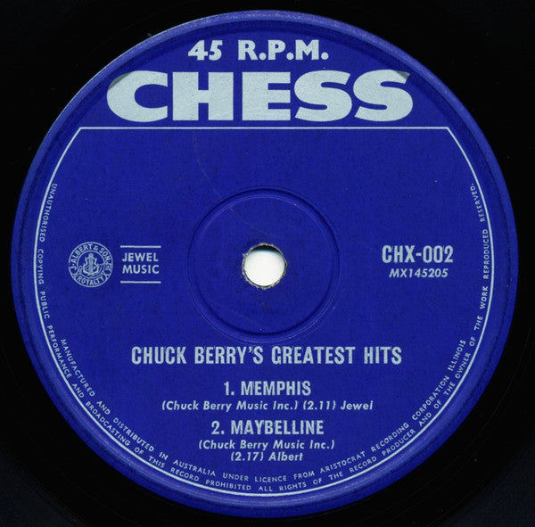 Chuck Berry : Chuck Berry's Greatest Hits (7", EP)