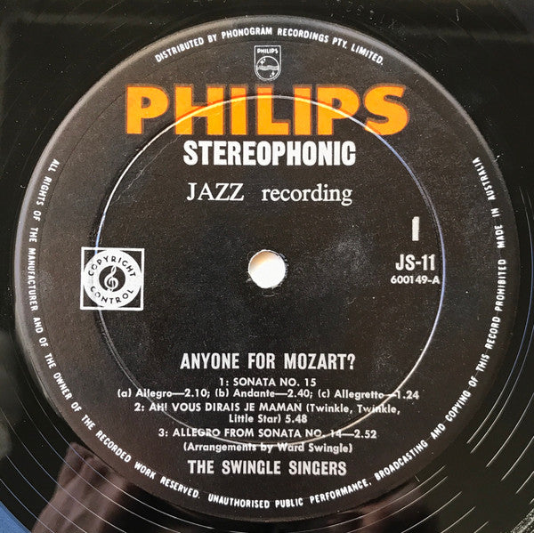 The Swingle Singers* : Anyone For Mozart? (LP, Album)