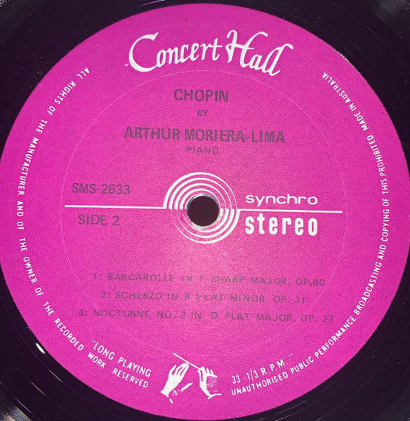 Frédéric Chopin, Arthur Moreira Lima : Chopin (LP)