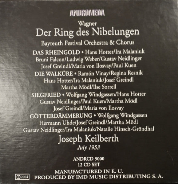 Richard Wagner, Joseph Keilberth, Astrid Varnay, Hans Hotter, Martha Mödl, Wolfgang Windgassen : Der Ring Des Nibelungen (12xCD)