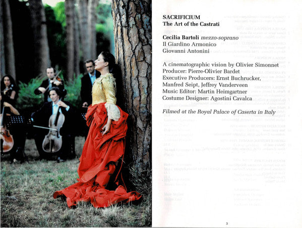 Cecilia Bartoli, Il Giardino Armonico, Giovanni Antonini : Sacrificium (The Art Of The Castrati) (DVD-V, NTSC)