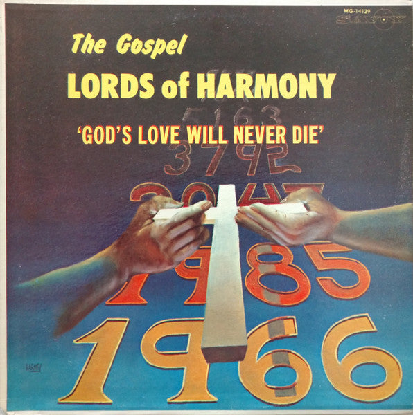 The Gospel Lords Of Harmony : God's Love Will Never Die (LP, Album, Mono)
