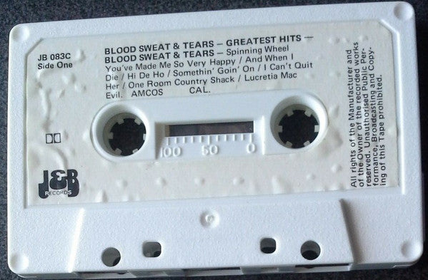 Blood, Sweat And Tears : The Very Best Of Blood, Sweat And Tears (Cass, Comp)