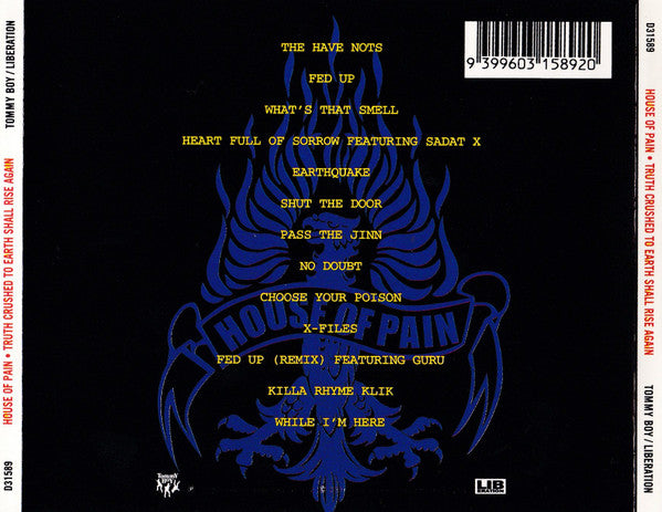 House Of Pain : Truth Crushed To Earth Shall Rise Again (CD, Album)