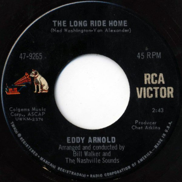 Eddy Arnold : Turn The World Around / The Long Ride Home (7", Ind)
