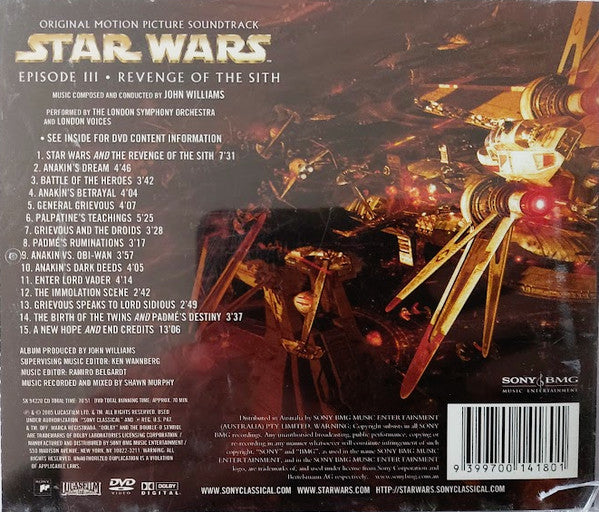 John Williams (4) : Star Wars Episode III: Revenge Of The Sith (Original Motion Picture Soundtrack) (CD, Album + DVD-V, Ltd, NTSC, Dol)