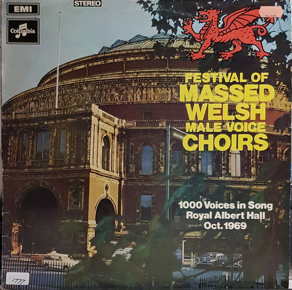 Festival Choir Of 1000 Welsh Male Voices : Festival Of Massed Welsh Male Voice Choirs (LP)