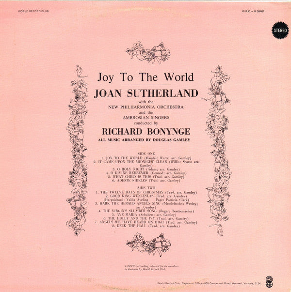 Joan Sutherland : Joy To The World (LP, Album, Club)