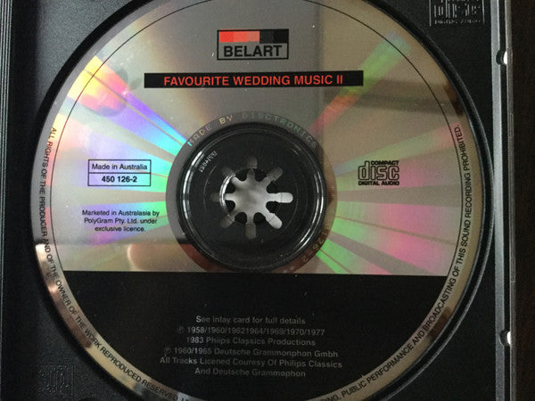 Various : Favourite Wedding Music II (CD, Comp)