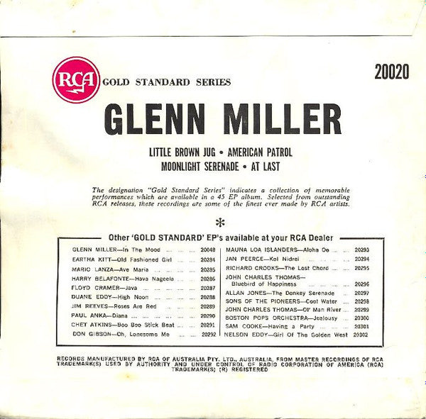 Glenn Miller And His Orchestra : Little Brown Jug (7", EP, Mono)