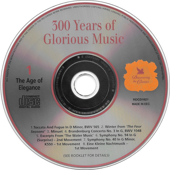 Various : 300 Years Of Glorious Music (3xCD, Comp)