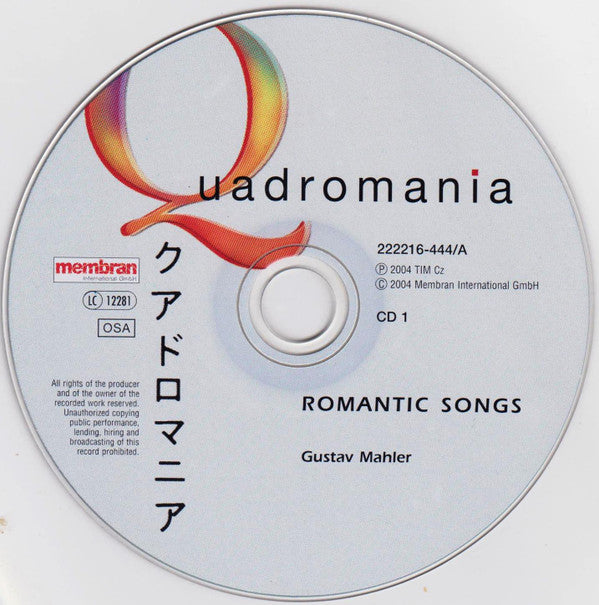Gustav Mahler, Johannes Brahms, Richard Strauss : Romantic Songs (4xCD, Comp, Mono + Box)