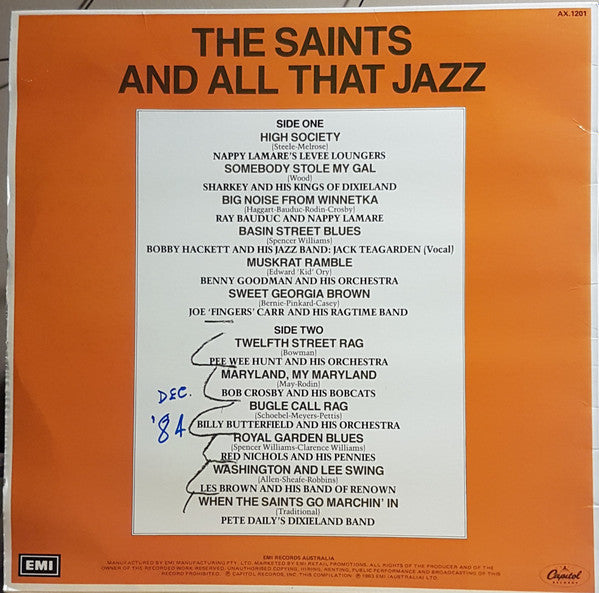 Various : The Saints And All That Jazz (LP, Comp, Mono)