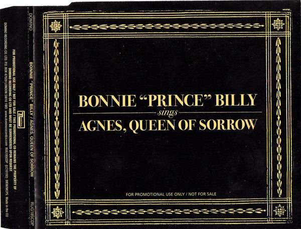 Bonnie "Prince" Billy : Agnes, Queen Of Sorrow (CD, Single, Promo)
