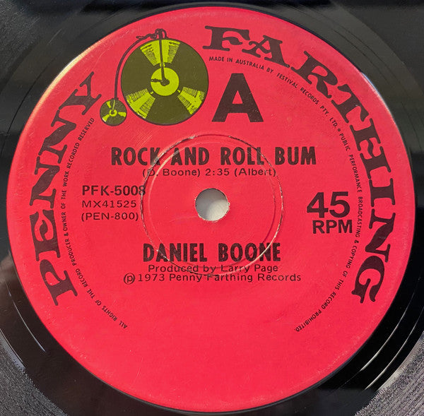 Daniel Boone : Rock And Roll Bum (7", Single)