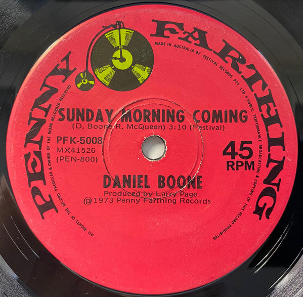 Daniel Boone : Rock And Roll Bum (7", Single)