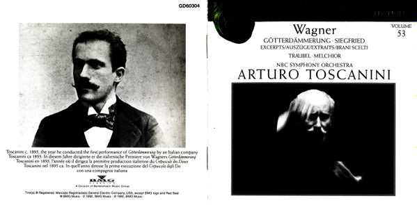 Richard Wagner - Helen Traubel, Lauritz Melchior, NBC Symphony Orchestra, Arturo Toscanini : Götterdämmerung • Siegfried (Excerpts = Auszüge = Extraits = Brani Scelti) (CD, Comp, Mono, RE, RM)